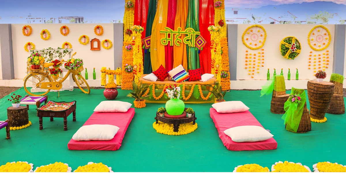 Mehndi Decor Ideas Incorporate Traditional Elements