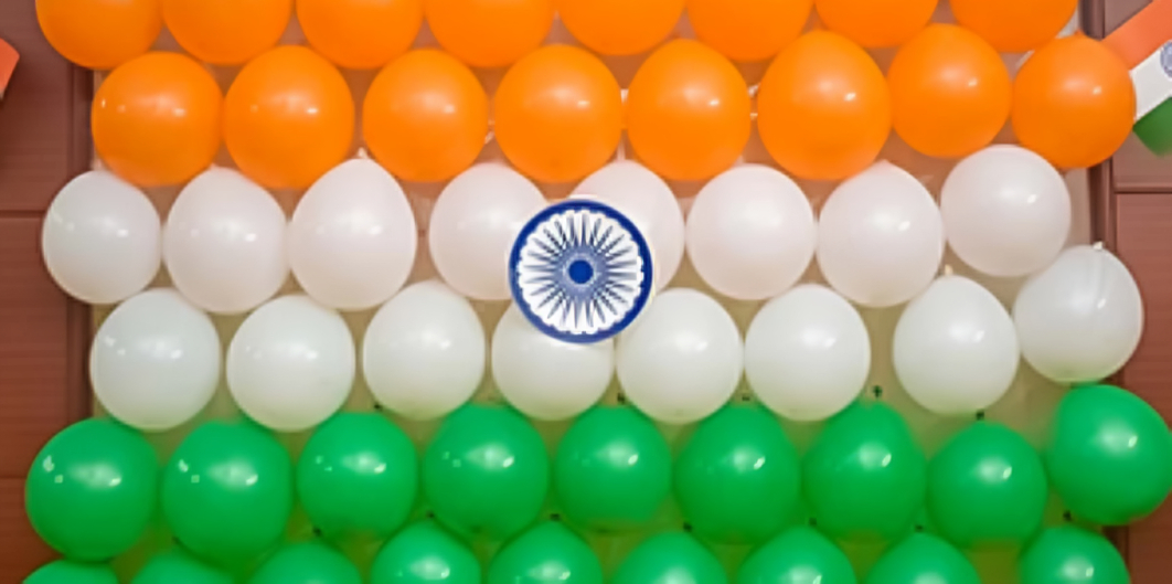 Creative Use Of Balloon For Independence Day