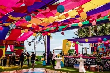 Best Holi Party Decor In Delhi NCR For Corporate Events_Floodlightz_Events